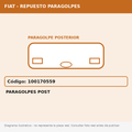 Paragolpes Post (Fiat) - Cod. 100170559