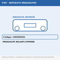 Paragolpe Delant.C/Primer (Fiat) - Cod. 100200202