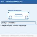 Tapon Agujero Gancho Remolque (Fiat) - Cod. 100200811