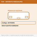Taco Elastico Derecho (Fiat) - Cod. 46753692