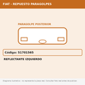 Reflectante Izquierdo (Fiat) - Cod. 51701565