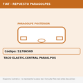 Taco Elastic.Central Parag.Pos (Fiat) - Cod. 51766569