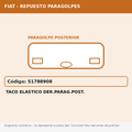 Taco Elastico Der.Parag.Post. (Fiat) - Cod. 51788908