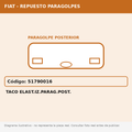 Taco Elast.Iz.Parag.Post. (Fiat) - Cod. 51790016