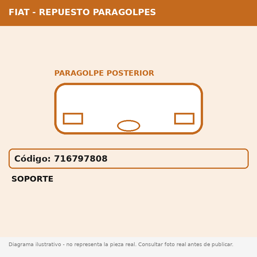 Soporte (Fiat) - Cod. 716797808