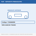 Tapa Gancho Traino (Fiat) - Cod. 719466099