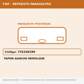 Tapon Gancho Remolque (Fiat) - Cod. 735246289