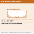 Paragolpe Posterior C/Primer (Fiat) - Cod. 735302731